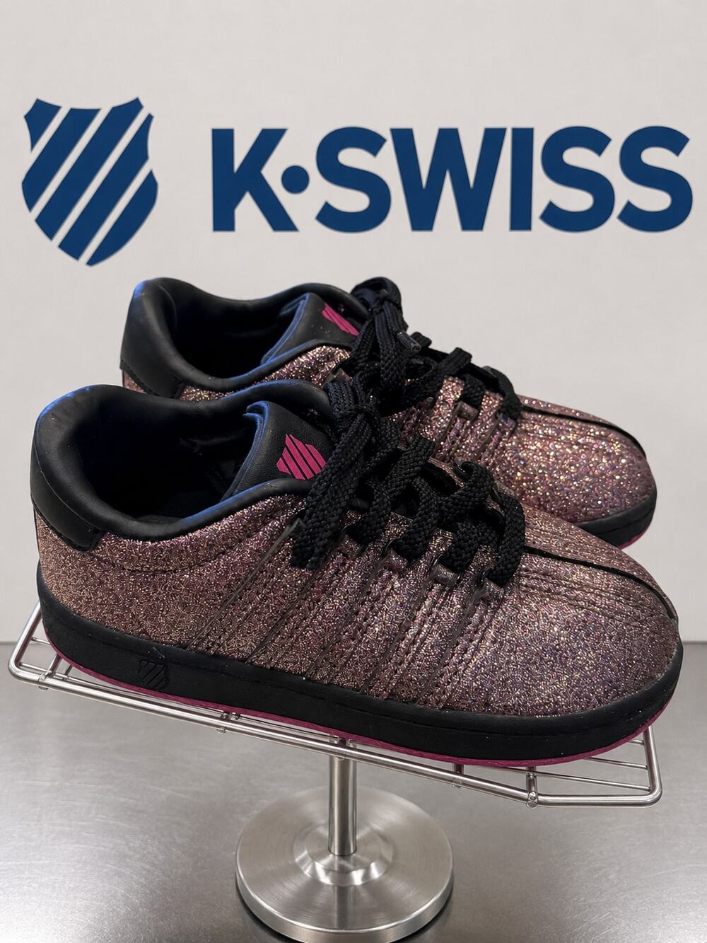 K-Swiss 23143-913-M Low Infant Glitter Sneakers US 10 EU 27.5